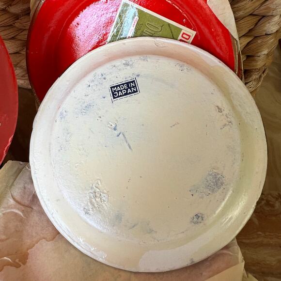 Red Coaster Set in Box: Made in Japan: Vtg - Picture 5 of 8